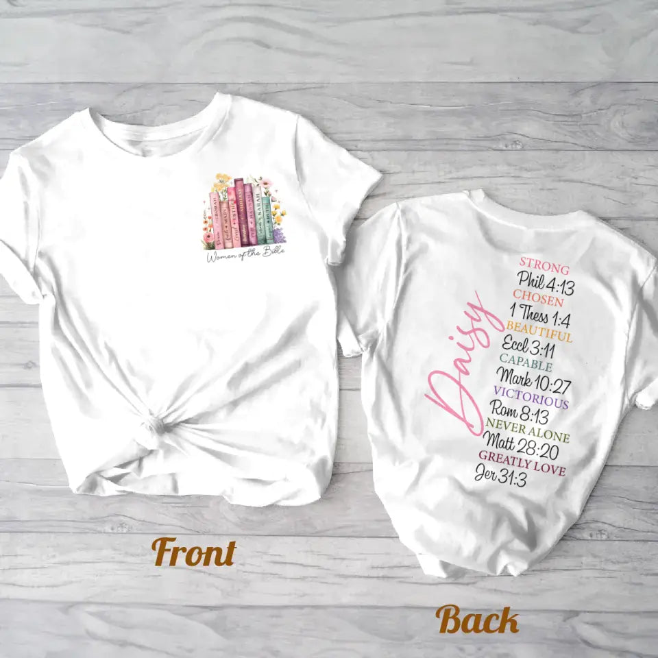 Personalized Woman AOP T-Shirt - Gift Idea for Mother's Day/Besties/Friends - Women Of The Bible