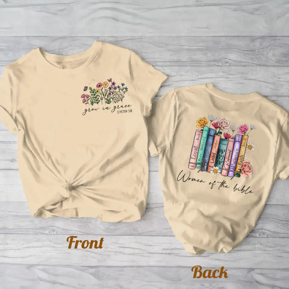 Personalized Woman AOP T-Shirt - Gift Idea for Mother's Day/Besties/Friends - Women Of The Bible