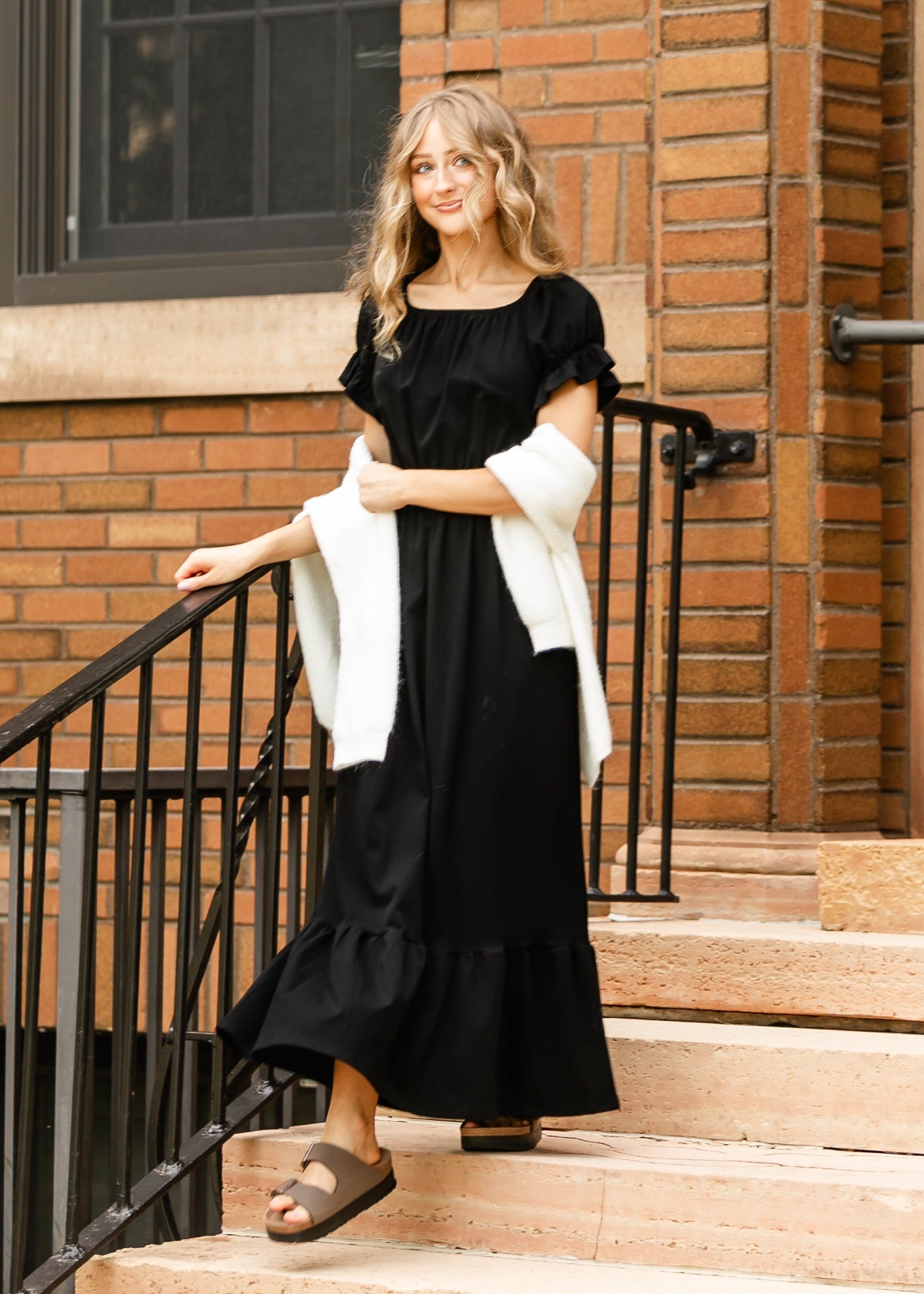 Amy Puff Sleeve Maxi Dress - FINAL SALE